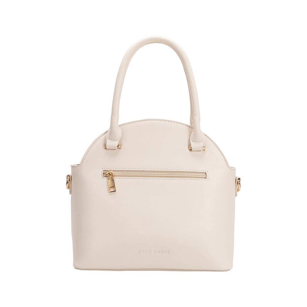 Roxanne Ivory Recycled Top Handle Bag