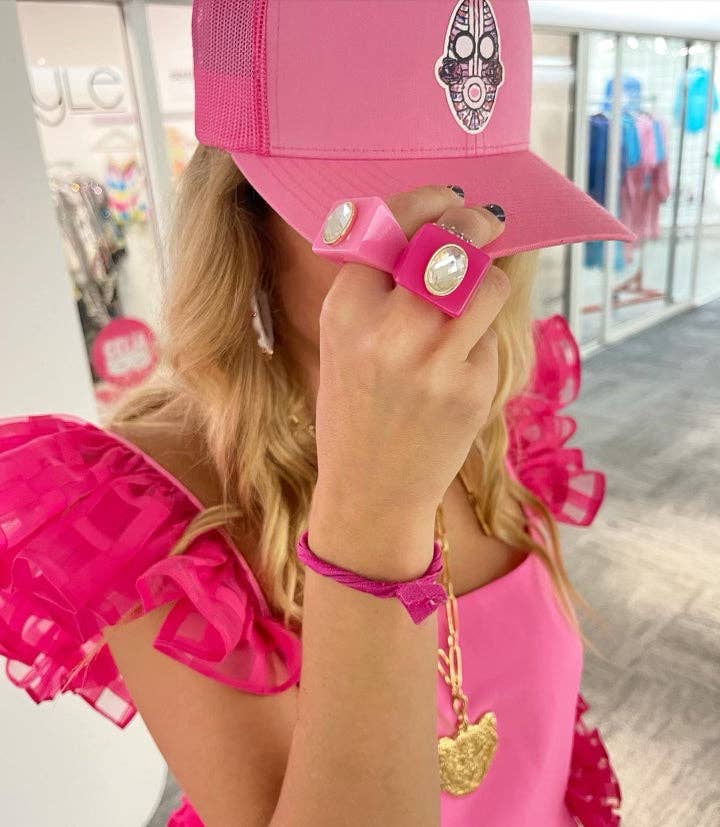 Glitzy Gal Ring - Blue