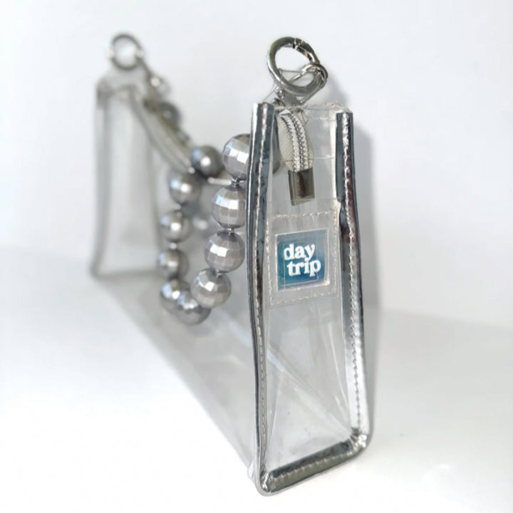 Silver Disco Clear Bag