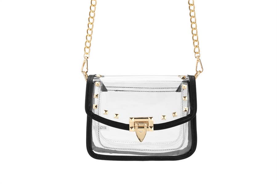 Ladies Clear See Thru Shoulder Crossbody Handbag