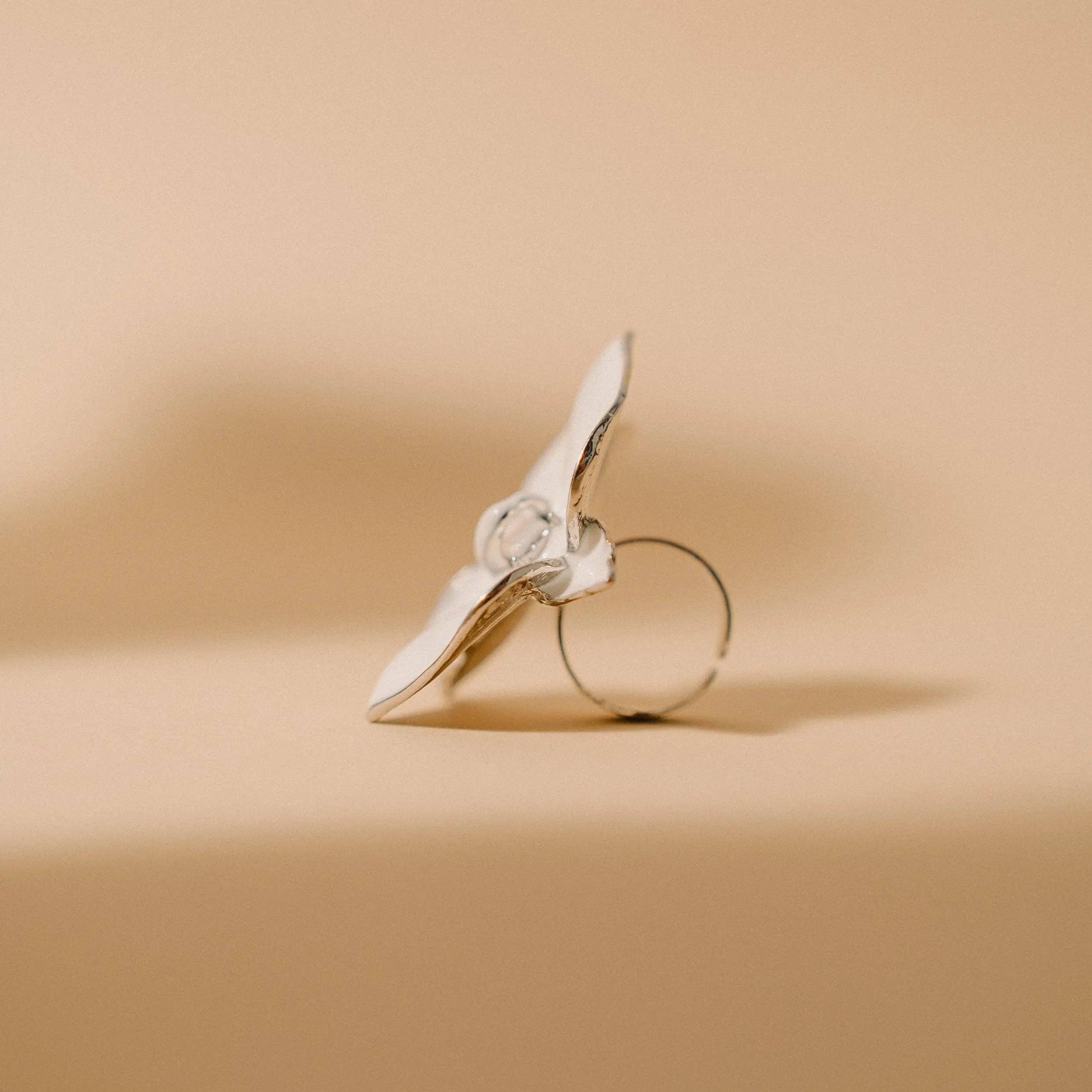 Anillo de Flores, Anillo de Orquídea, Joyería Contemporánea