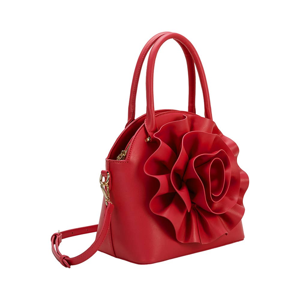 Roxanne Red Recycled Top Handle Bag