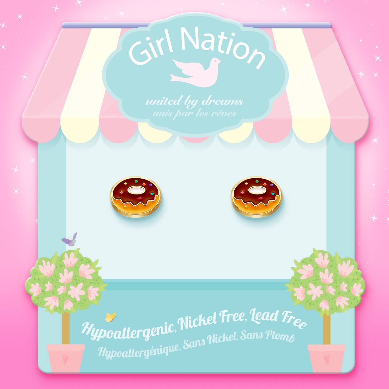 Yummy Donut Cutie Stud Earrings
