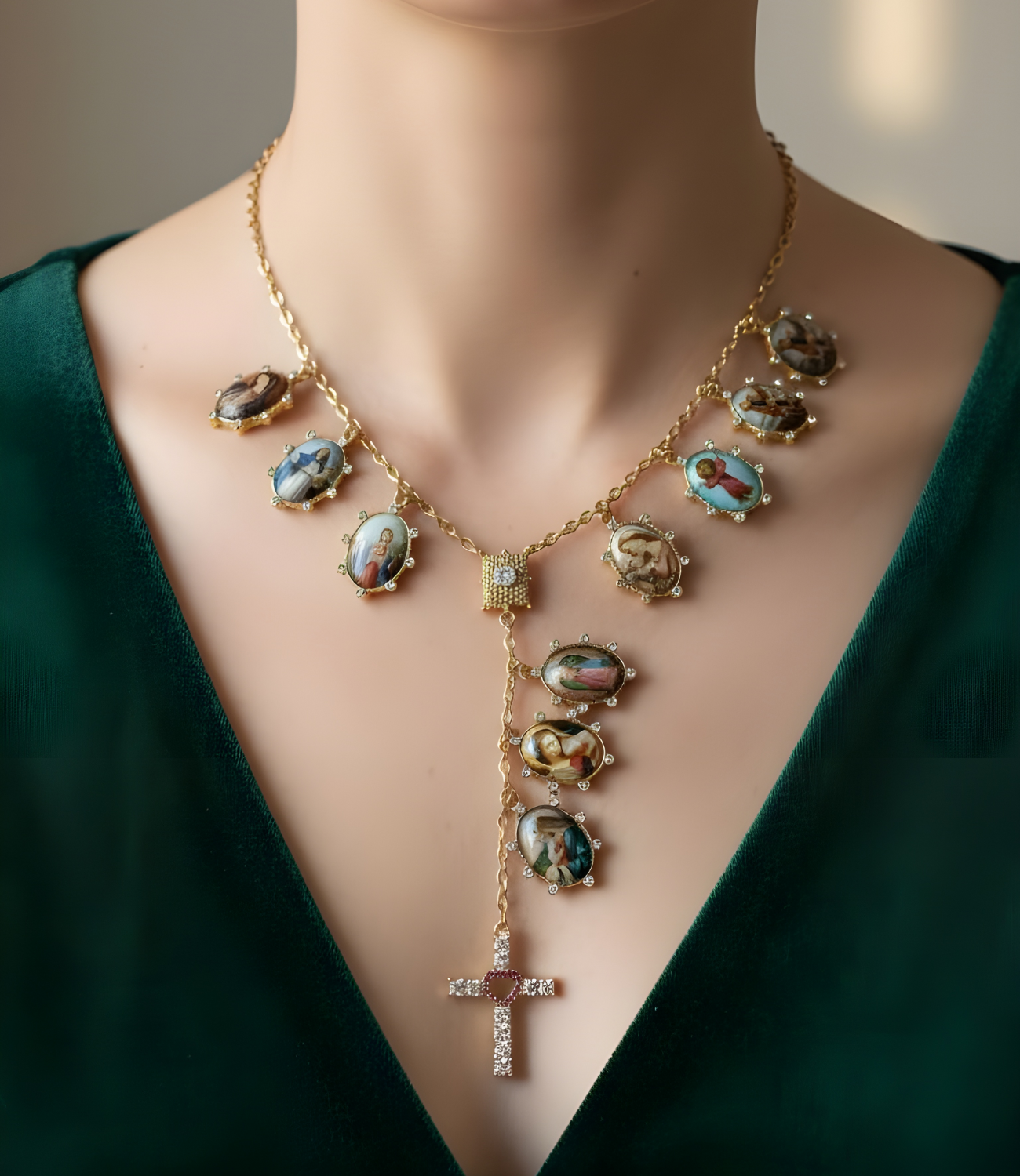 Rosary with Zirconia Cross