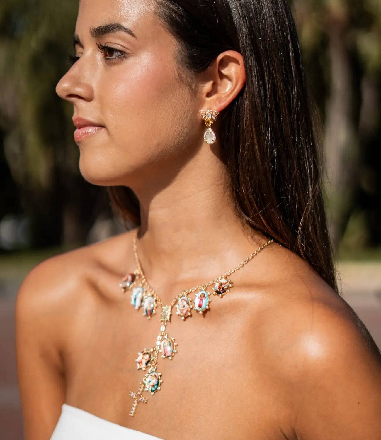 Rosary with Zirconia Cross