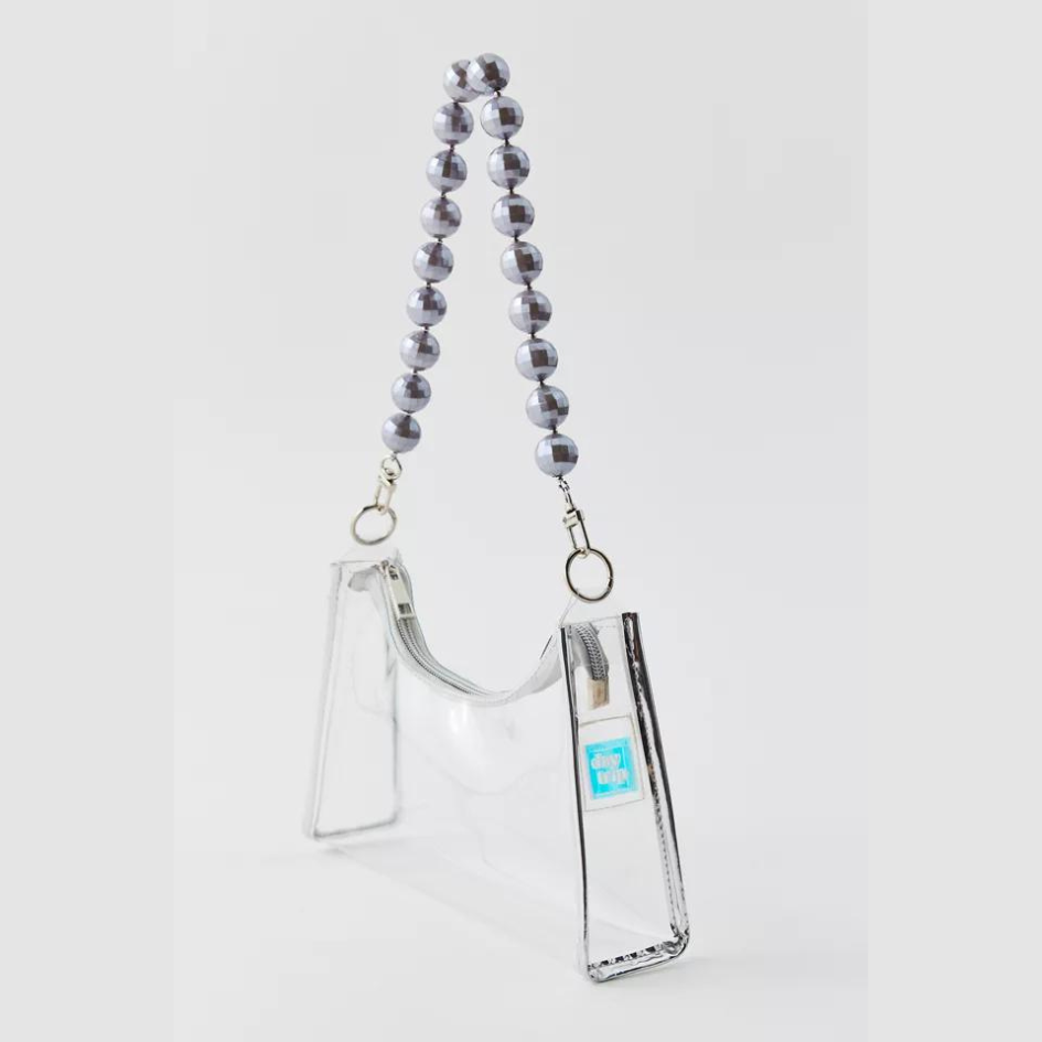 Silver Disco Clear Bag