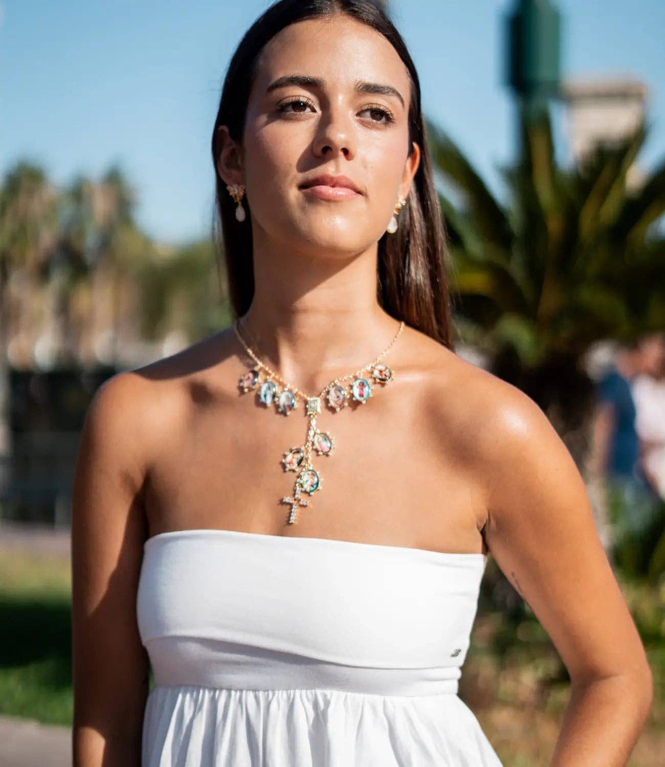 Rosary with Zirconia Cross