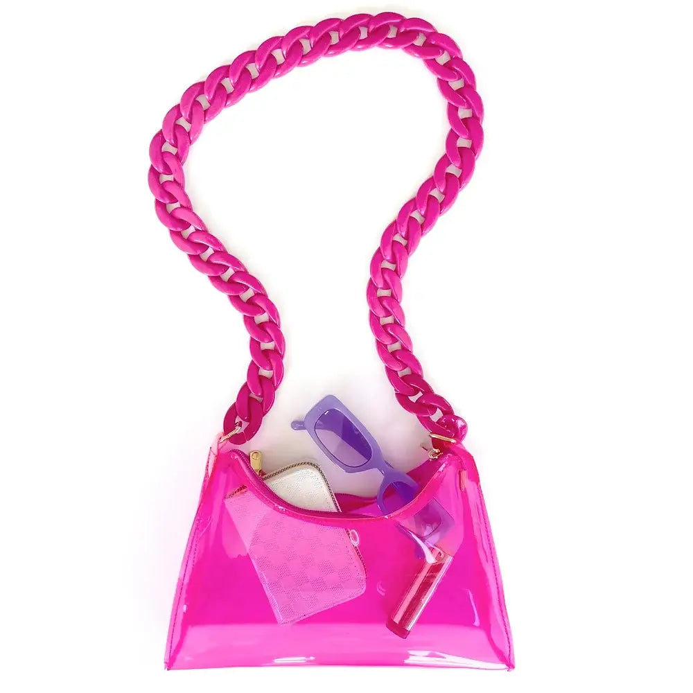 Clear Pink Stadium Bag