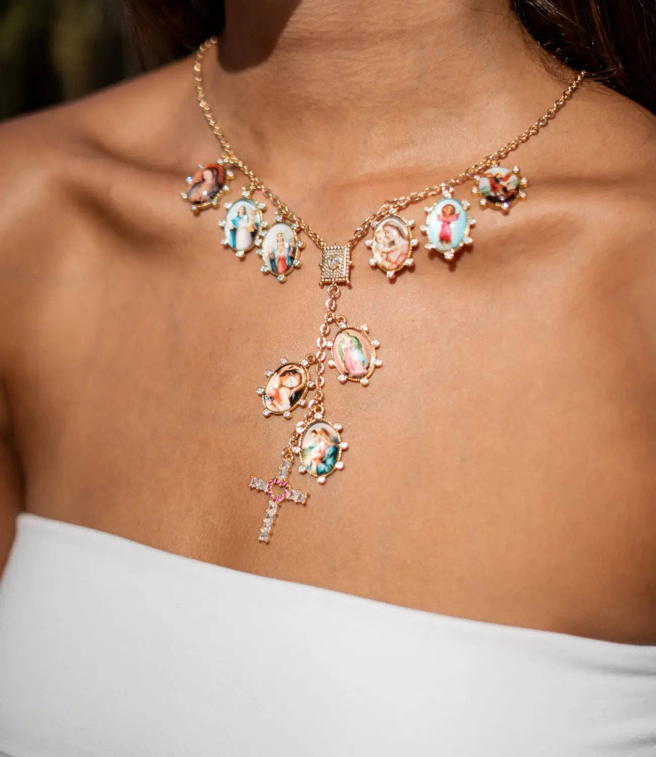 Rosary with Zirconia Cross