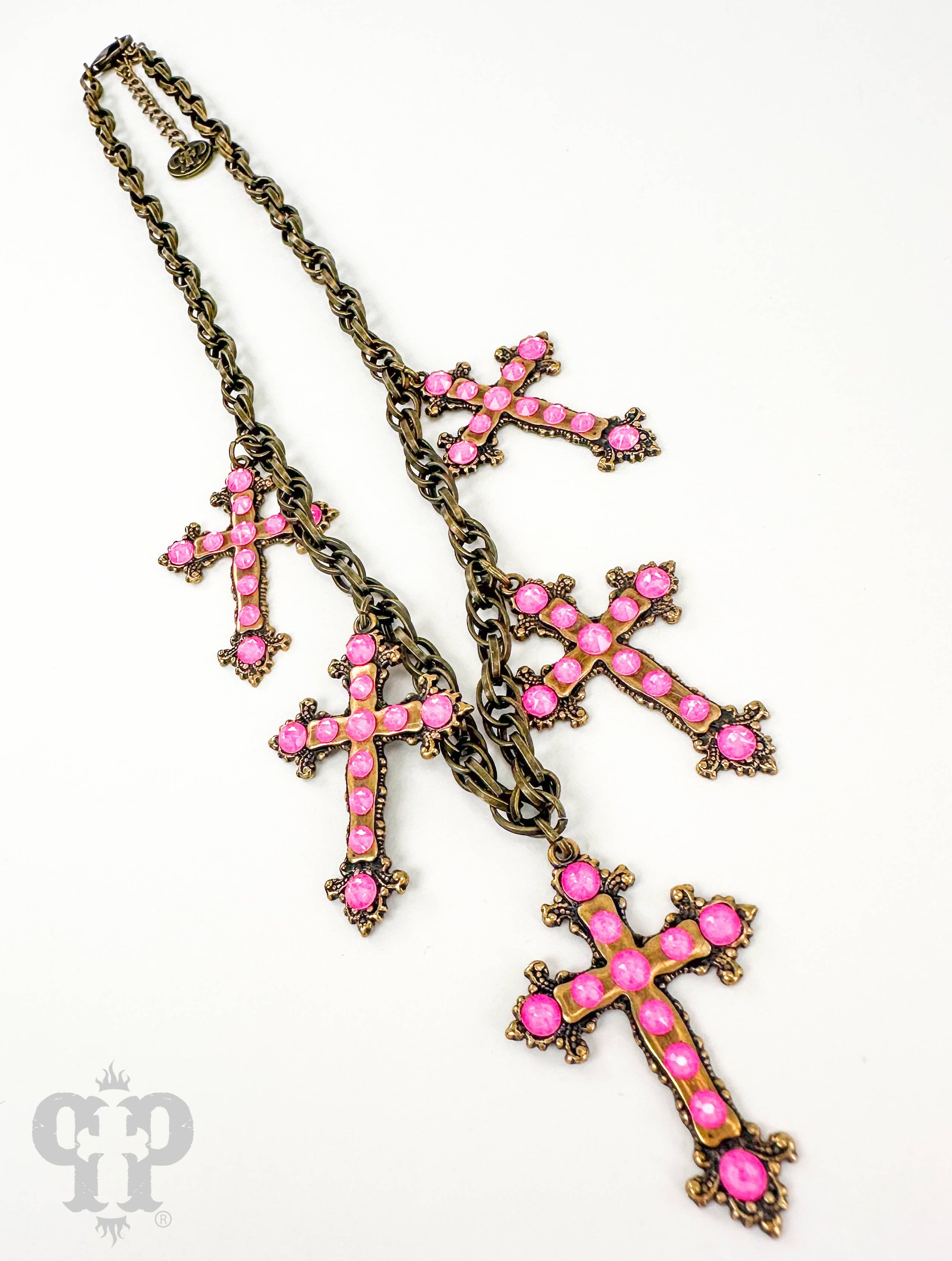 Multi-cross necklace 1N511