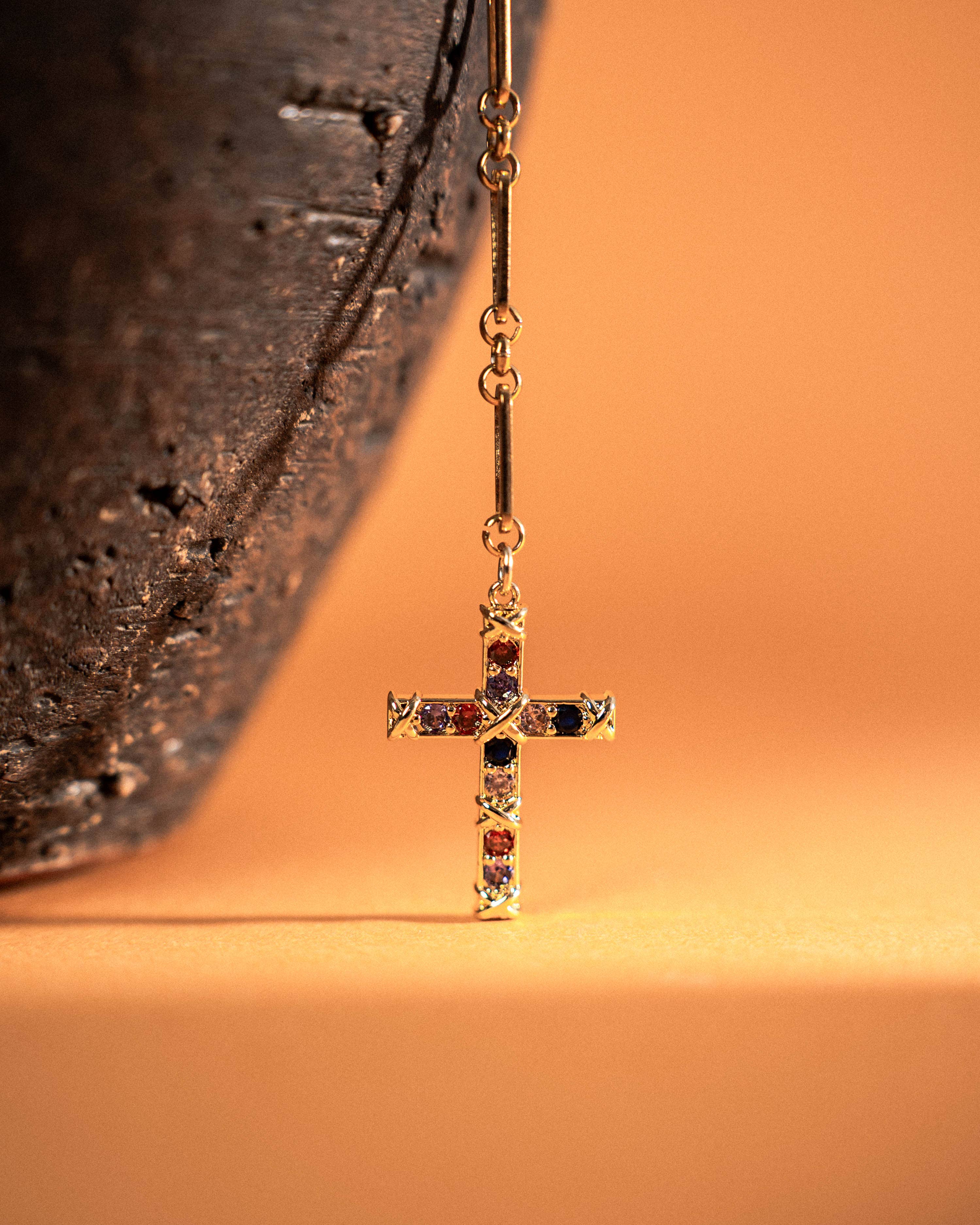 Rosary and Cross Necklace – Mystical Elegance in a Unique Design