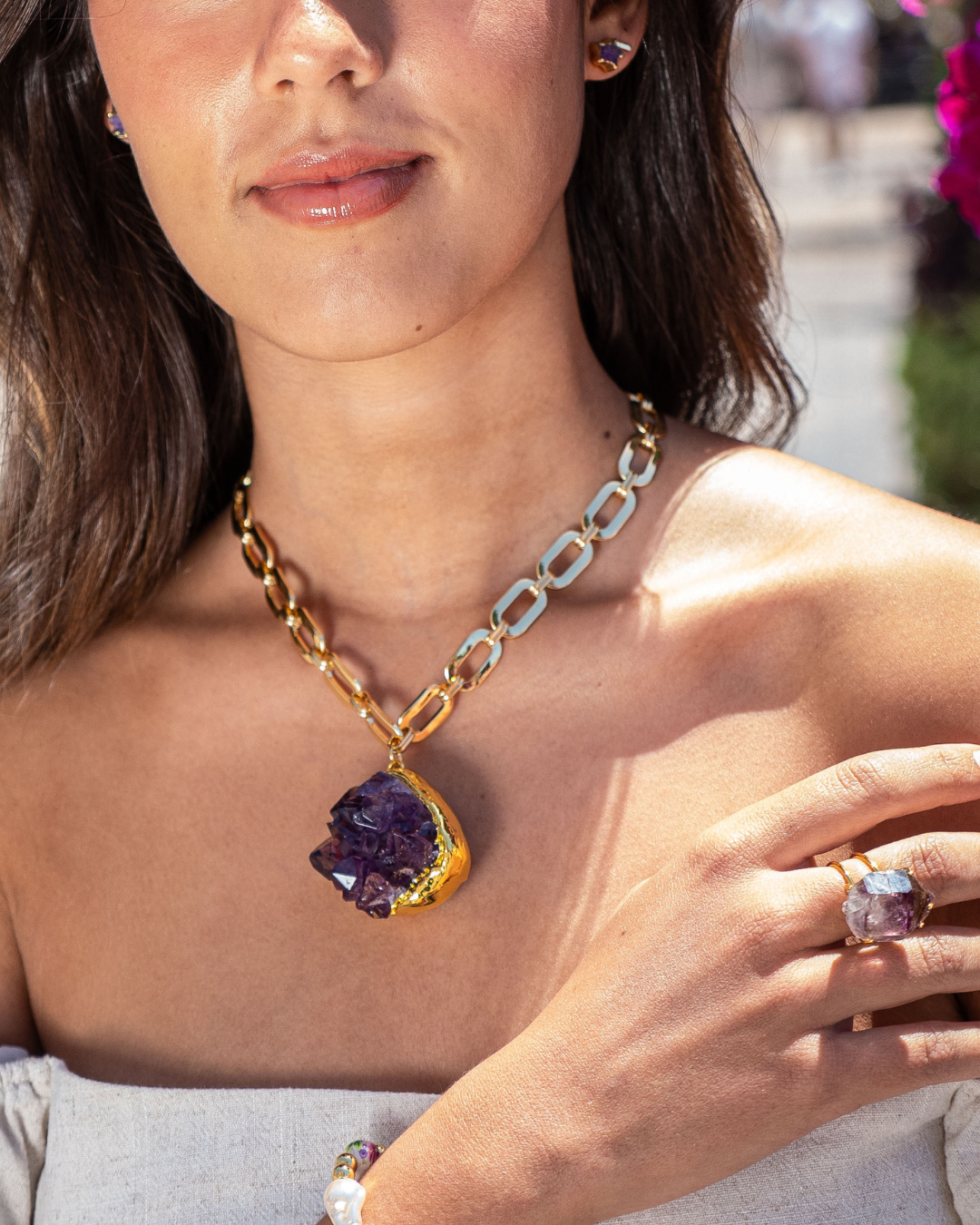 Amethyst Statement Necklace (Limited Edition)