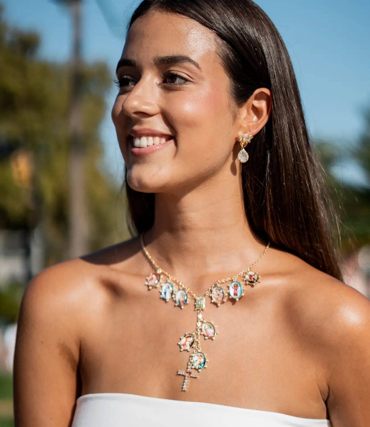 Rosary with Zirconia Cross