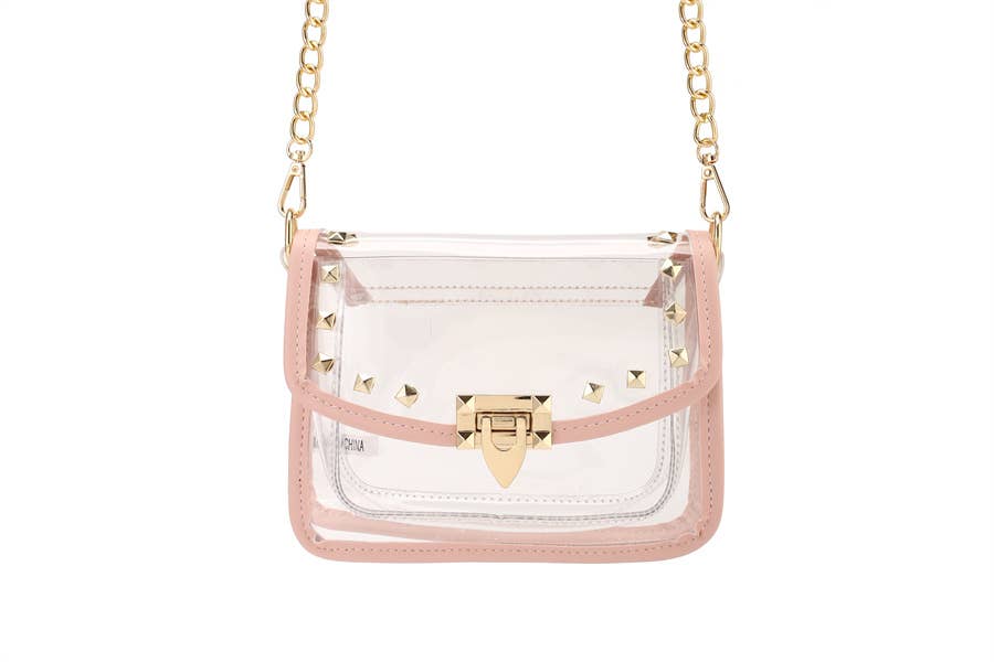 Ladies Clear See Thru Shoulder Crossbody Handbag