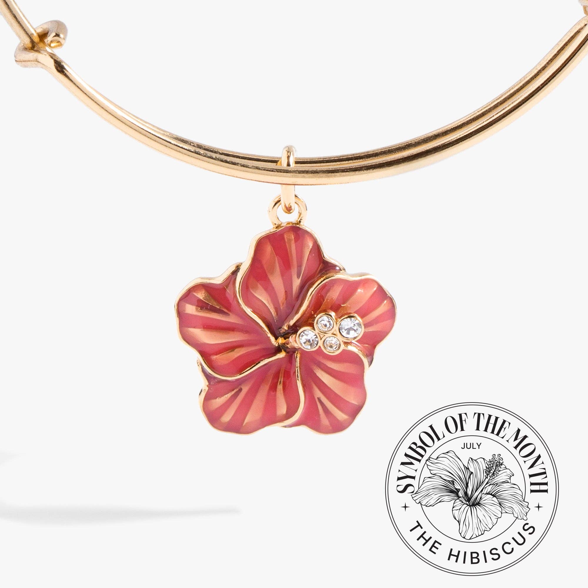 Hibiscus Charm Bangle