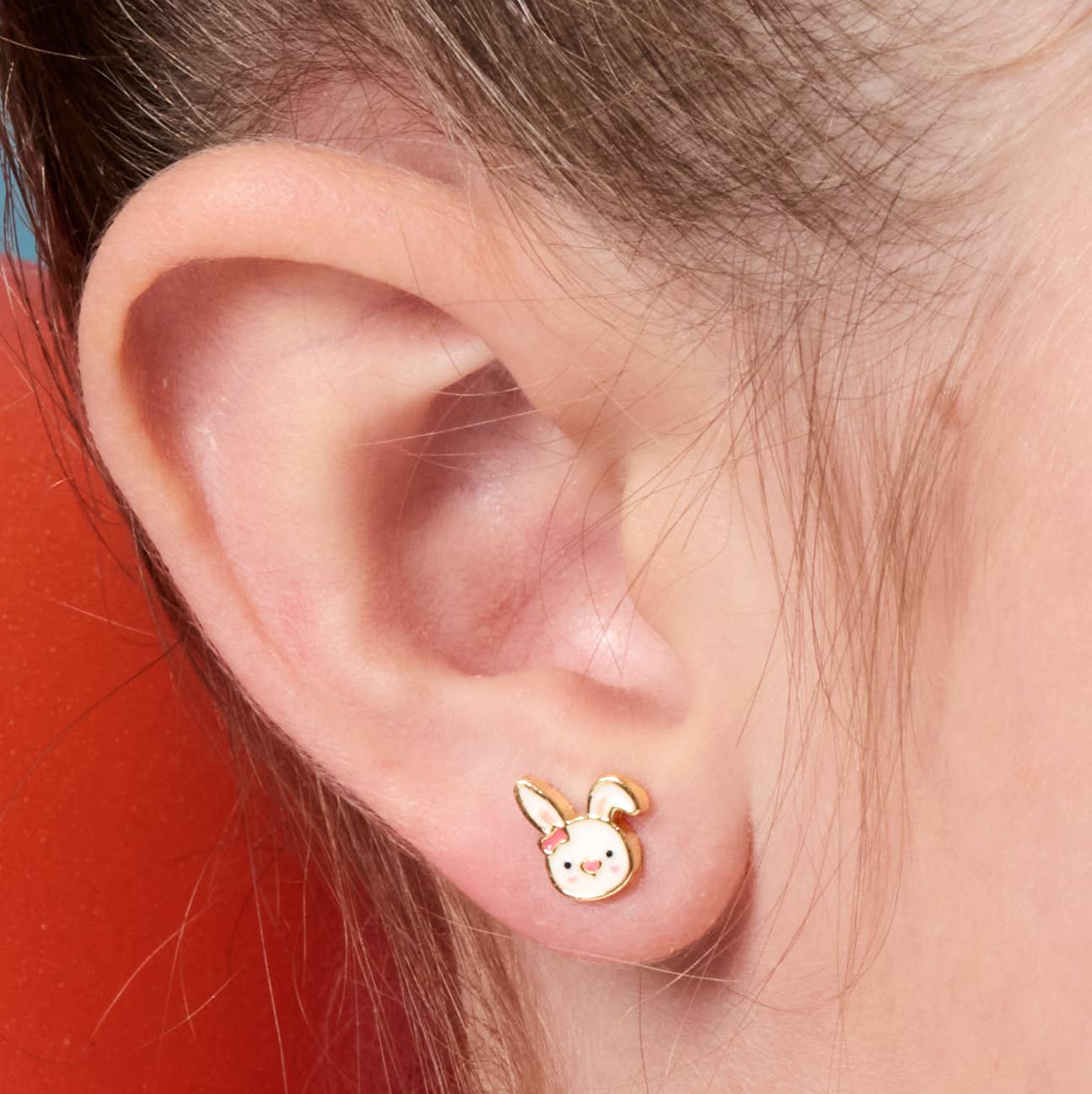 Bouncy Bunny | Cutie Stud Earrings for Girls