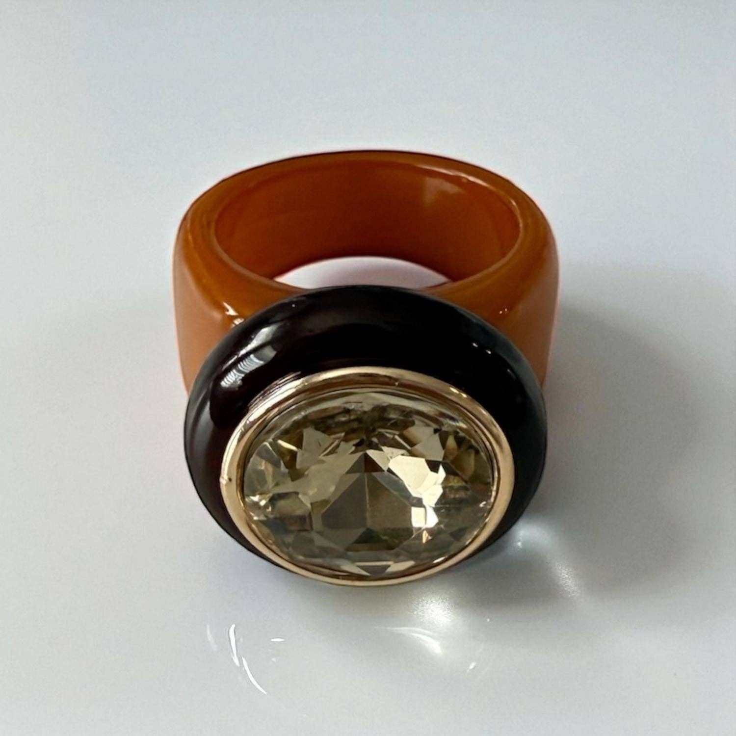 City Girl Ring - Mocha Brown