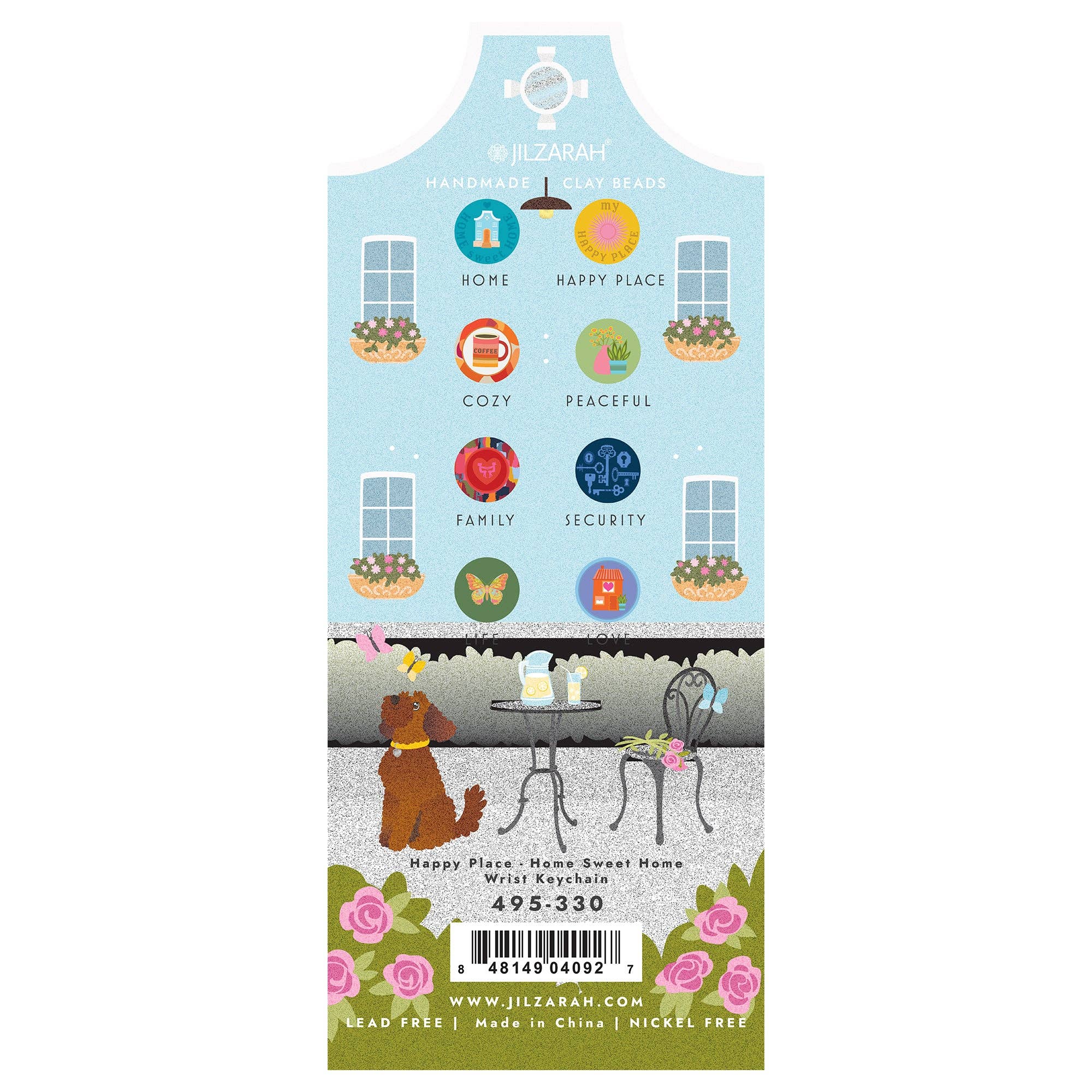 Happy Place 'Home Sweet Home' Wrist Keychain