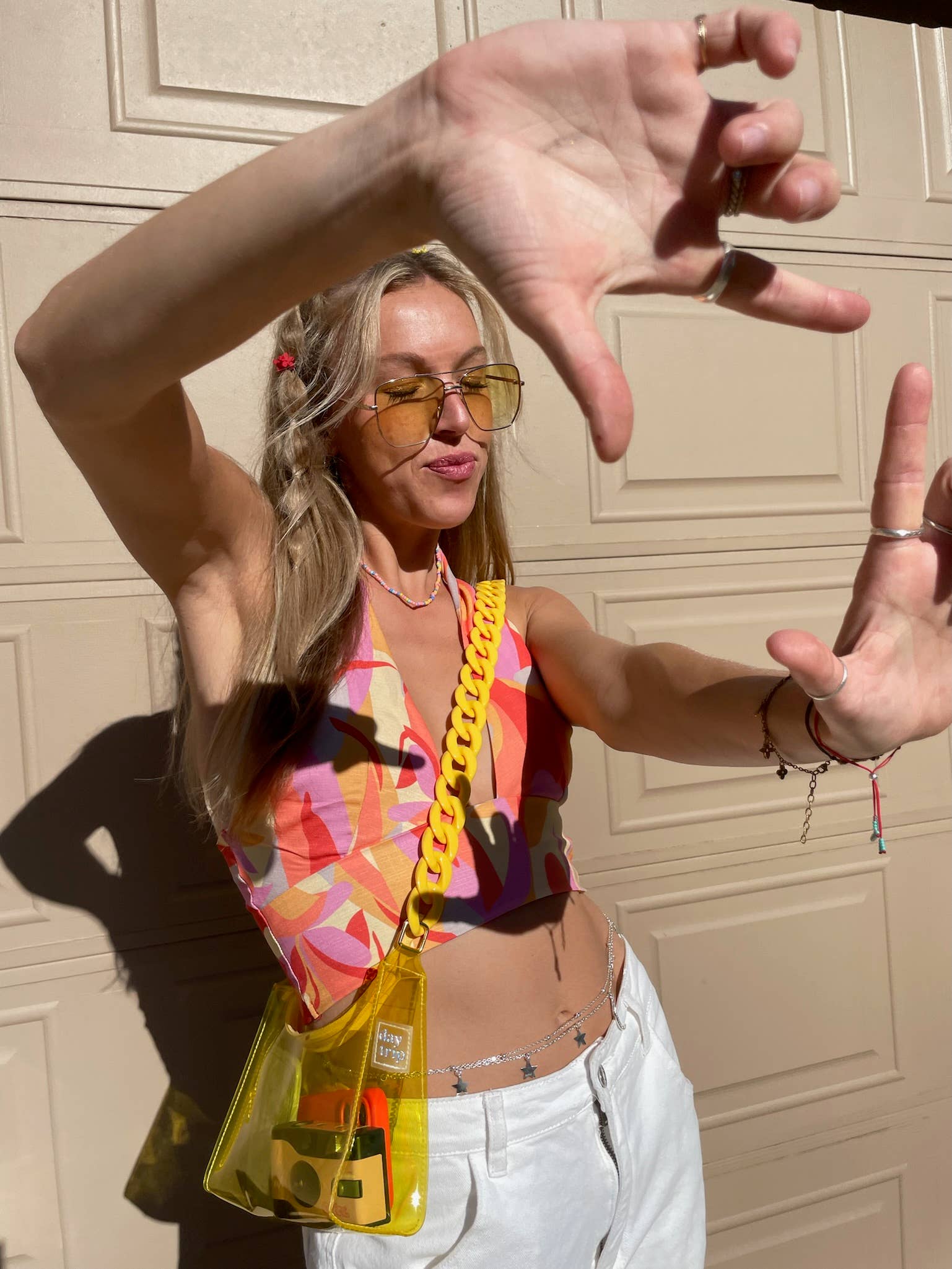 ON SALE - Clear Yellow Gold Stadium Bag