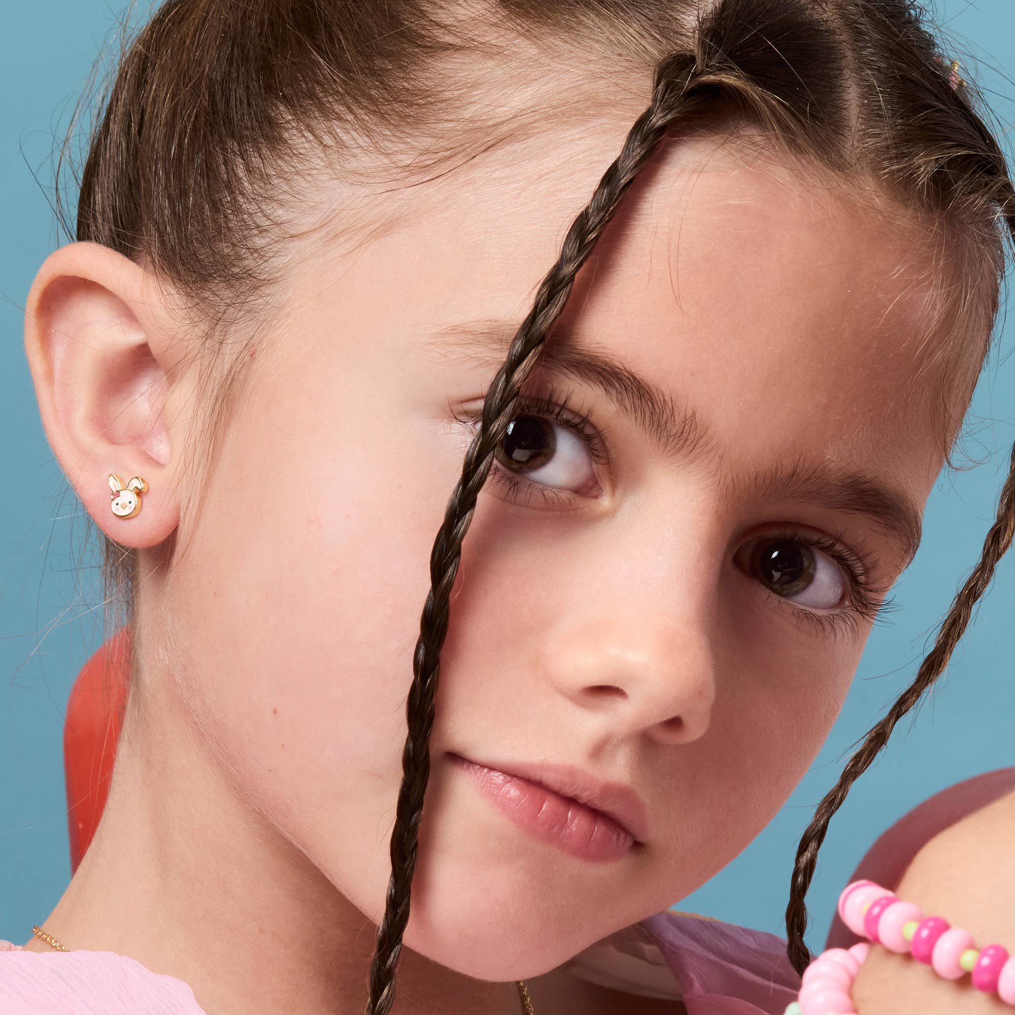 Bouncy Bunny | Cutie Stud Earrings for Girls