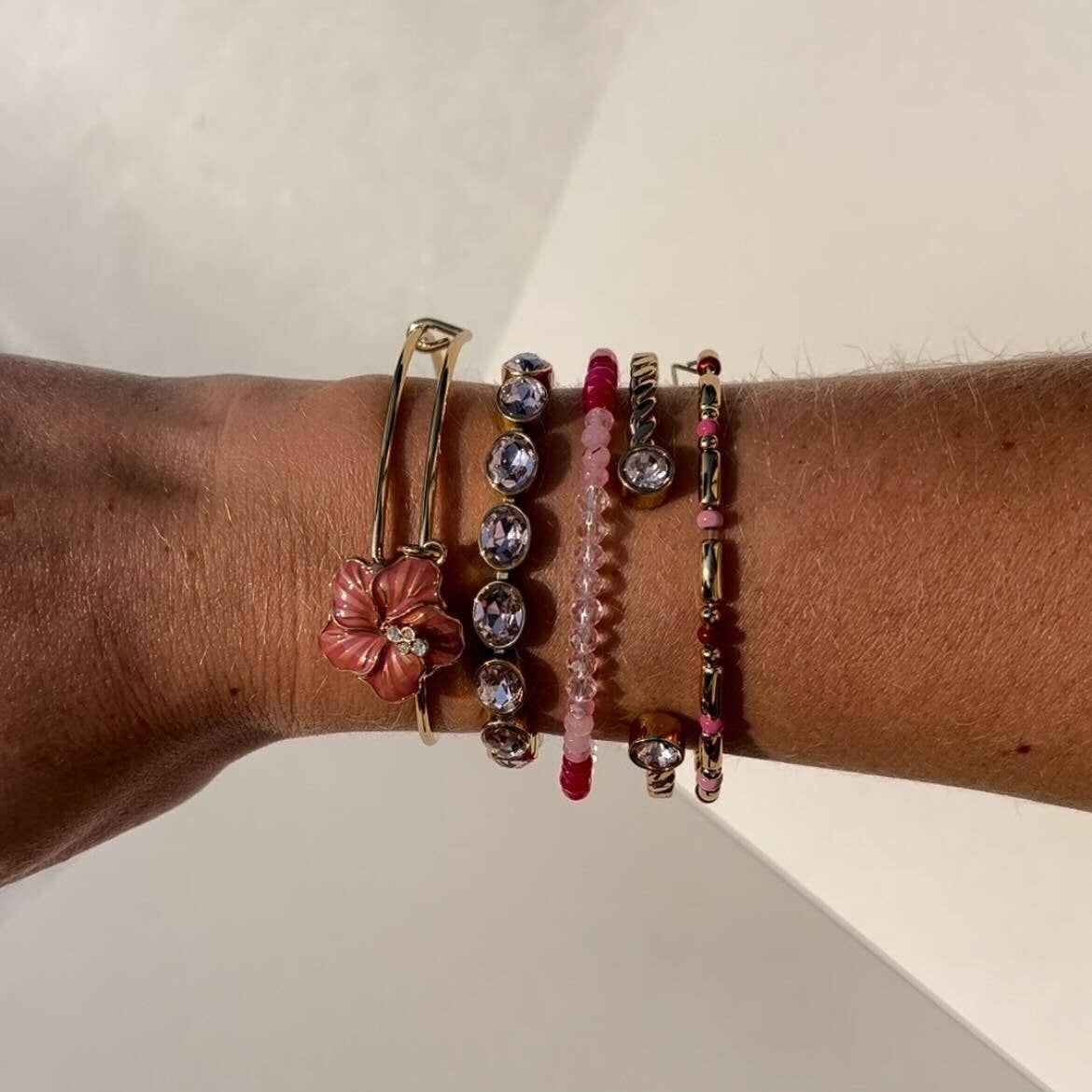 Hibiscus Charm Bangle