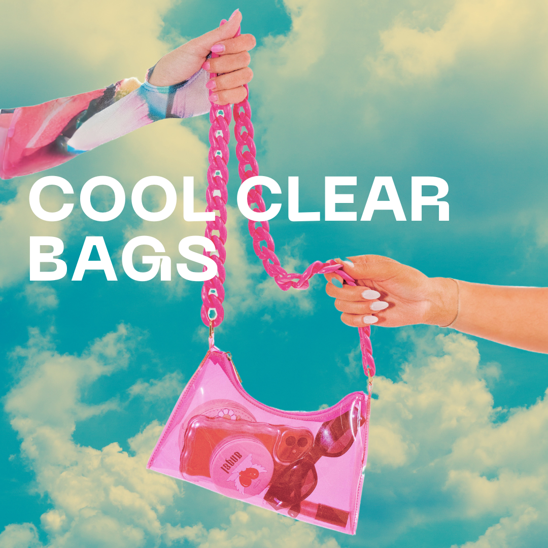 Clear Pink Stadium Bag