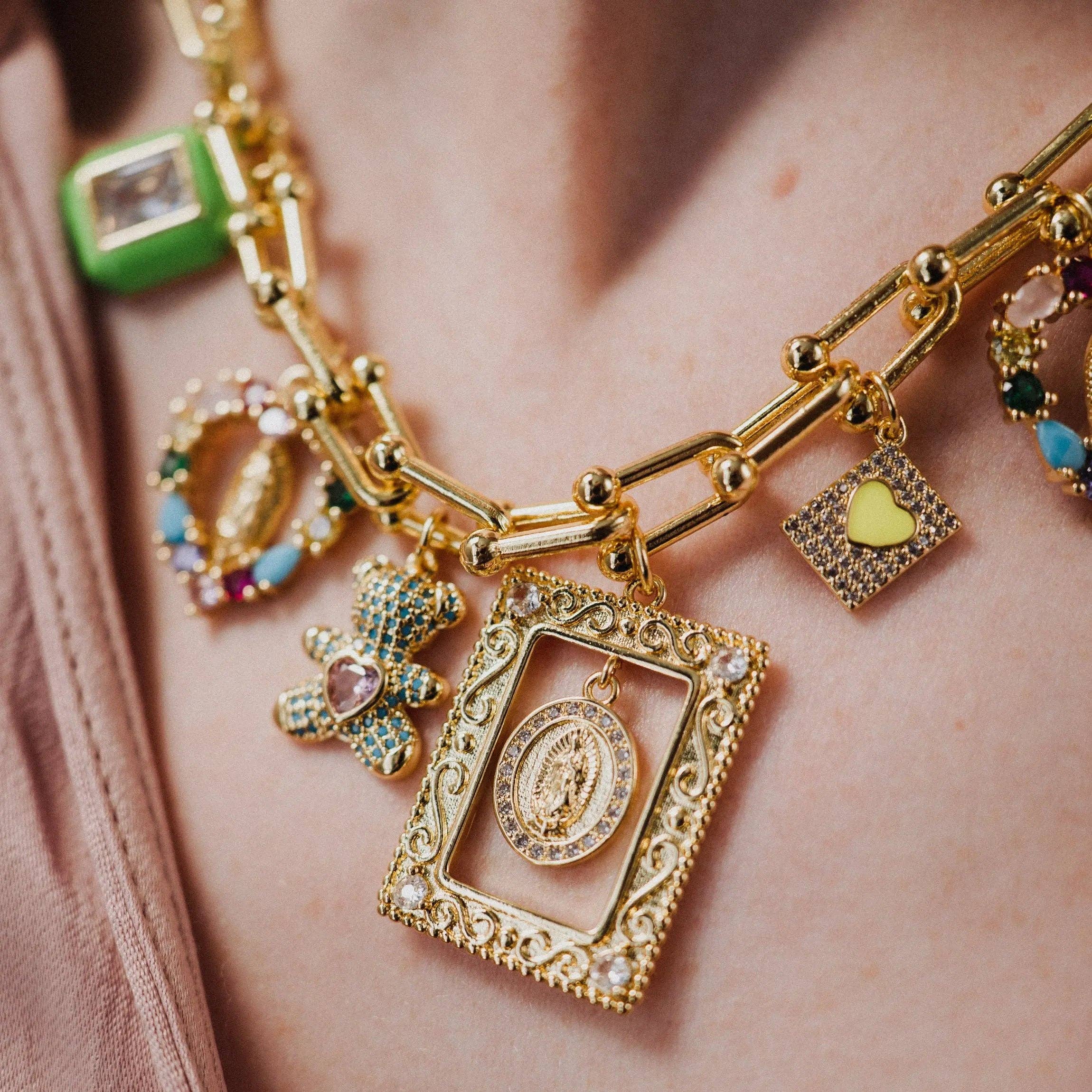 Virgin Mary Necklace, Catholic Jewelry