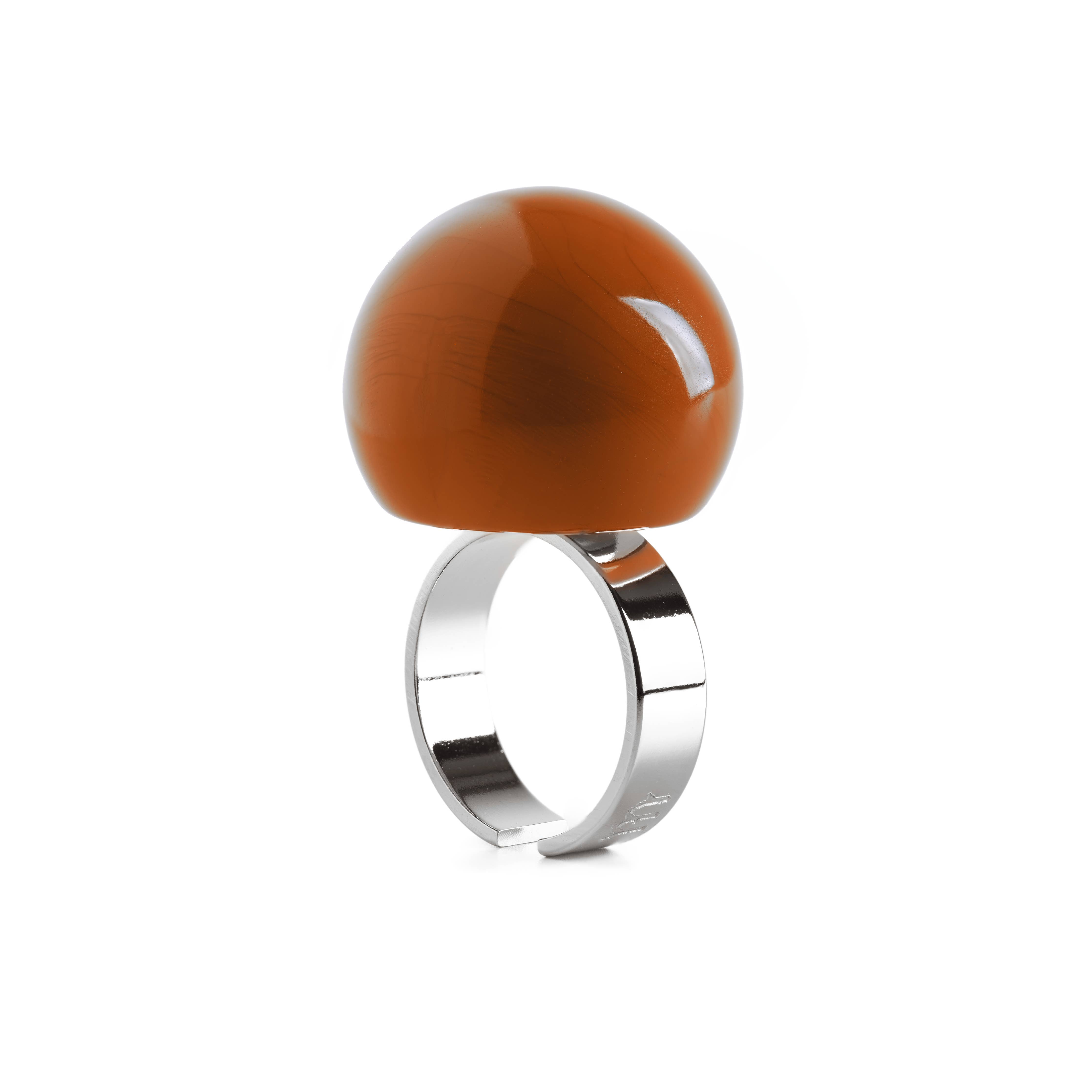 Colored resin ring 100% Made in Italy