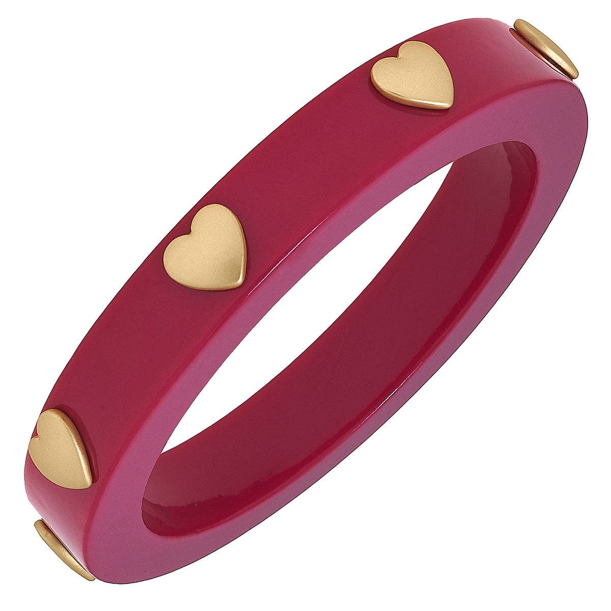 Libby Heart Resin Bangle