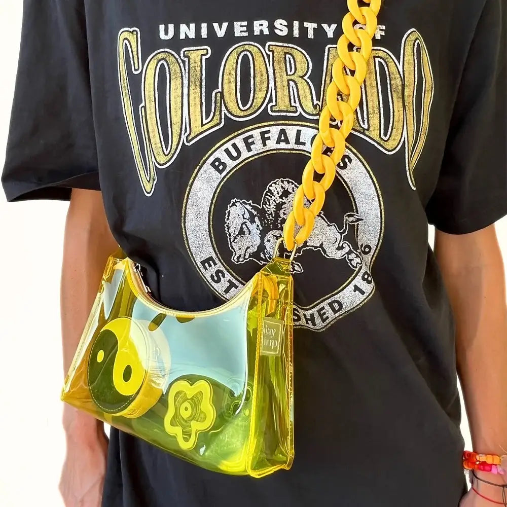 ON SALE - Clear Yellow Gold Stadium Bag